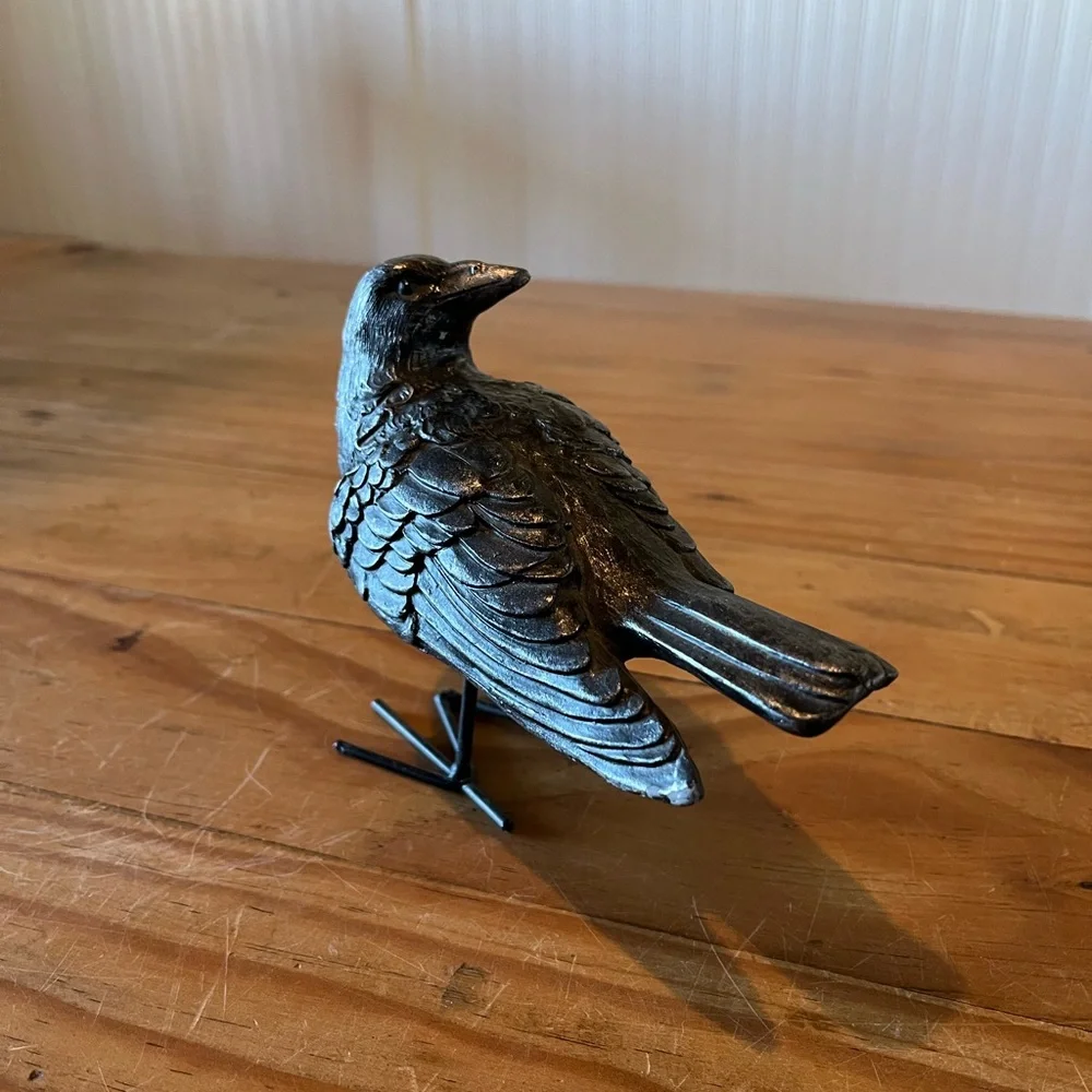 Metal Raven Figurine/Statue - Picture 3 of 8